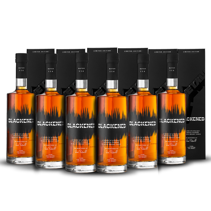BLACKENED® AMERICAN WHISKEY | LIMITED BATCH 114 | THE BLACK ALBUM WHISKEY PACK COLLECTORS EDITION (6) **Collect One/Drink Five**