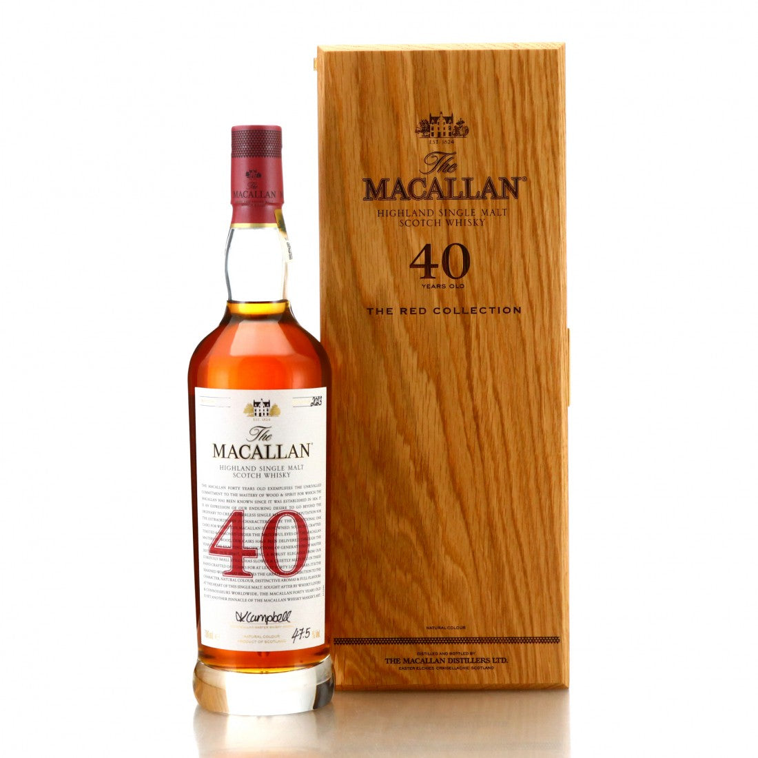 Macallan 40 Year Old The Red Collection (Bottled 2023) Bottle Nr 190 Scotch Whisky | 700ML at CaskCartel.com