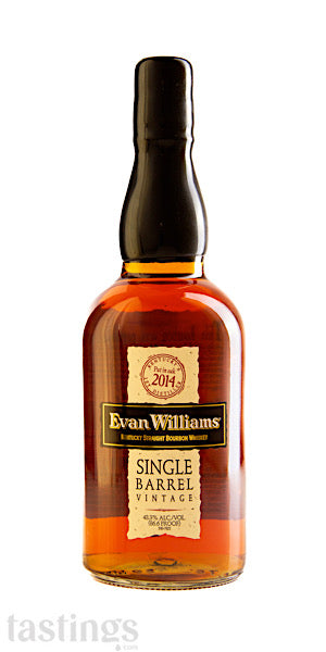 2014 Evan Williams Single Barrel Vintage Straight Bourbon Whiskey