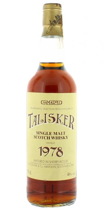 Talisker 1978 Vintage Sherry Wood (Bottled 1992) Samaroli Scotch Whisky | 700ML