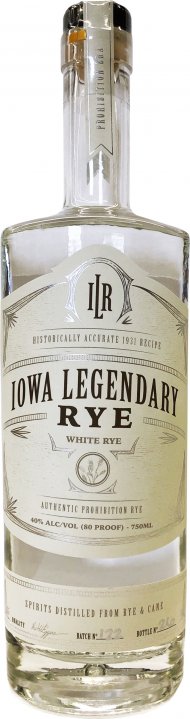 Iowa Legendary White Rye Whiskey (White)