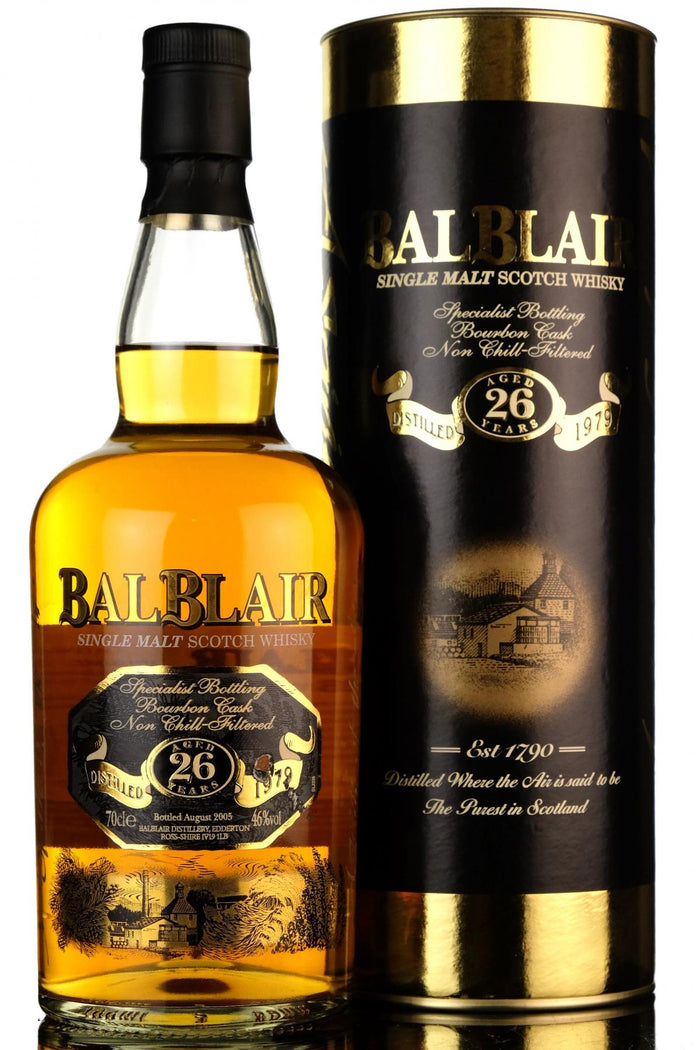Balblair 26 Year Old (D.1979, B.2005) Single Malt Scotch Whisky | 700ML