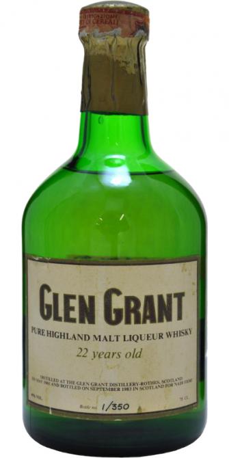 Glen Grant 22 Year Old (D.1961, B.1983) Pure Highland Malt Liqueur Scotch Whisky at CaskCartel.com