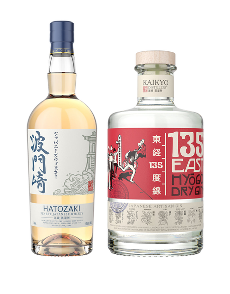Hatozaki Finest Whisky & 135 East Hyogo Dry Gin