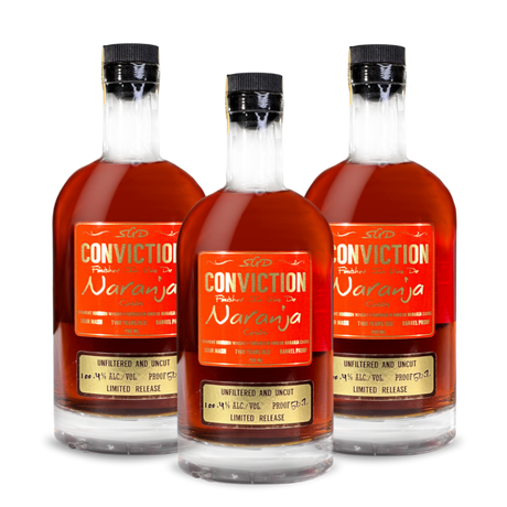 Conviction Naranja Straight Bourbon Whiskey | Limited Release (3) Bottle Bundle at CaskCartel.com