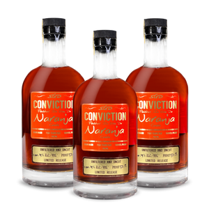 Conviction Naranja Straight Bourbon Whiskey | Limited Release (3) Bottle Bundle at CaskCartel.com