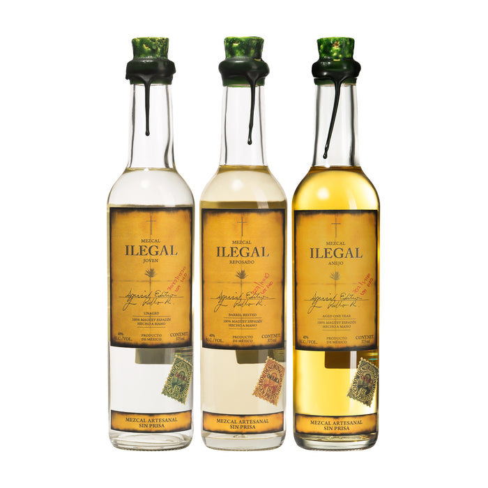 Ilegal Mezcal Set of 3 Bottles 375ml