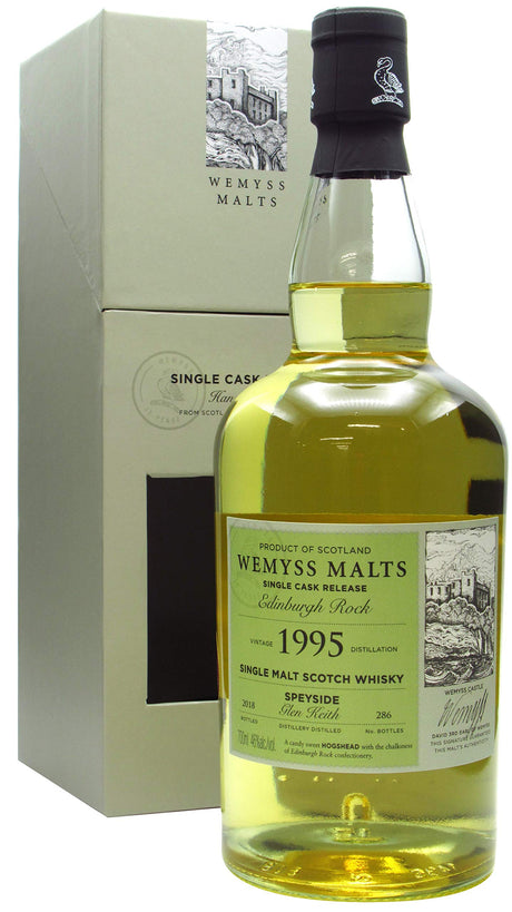 Glen Keith Edinburgh Rock Single Cask 1995 22 Year Old Whisky | 700ML at CaskCartel.com