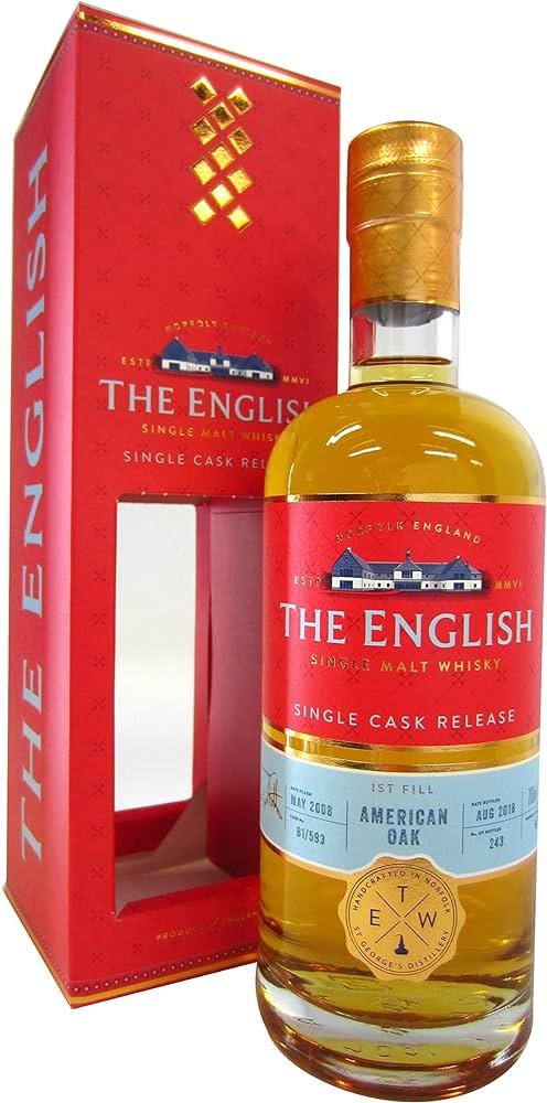 The English Single Cask #B1/593 2008 10 Year Old Whisky | 700ML
