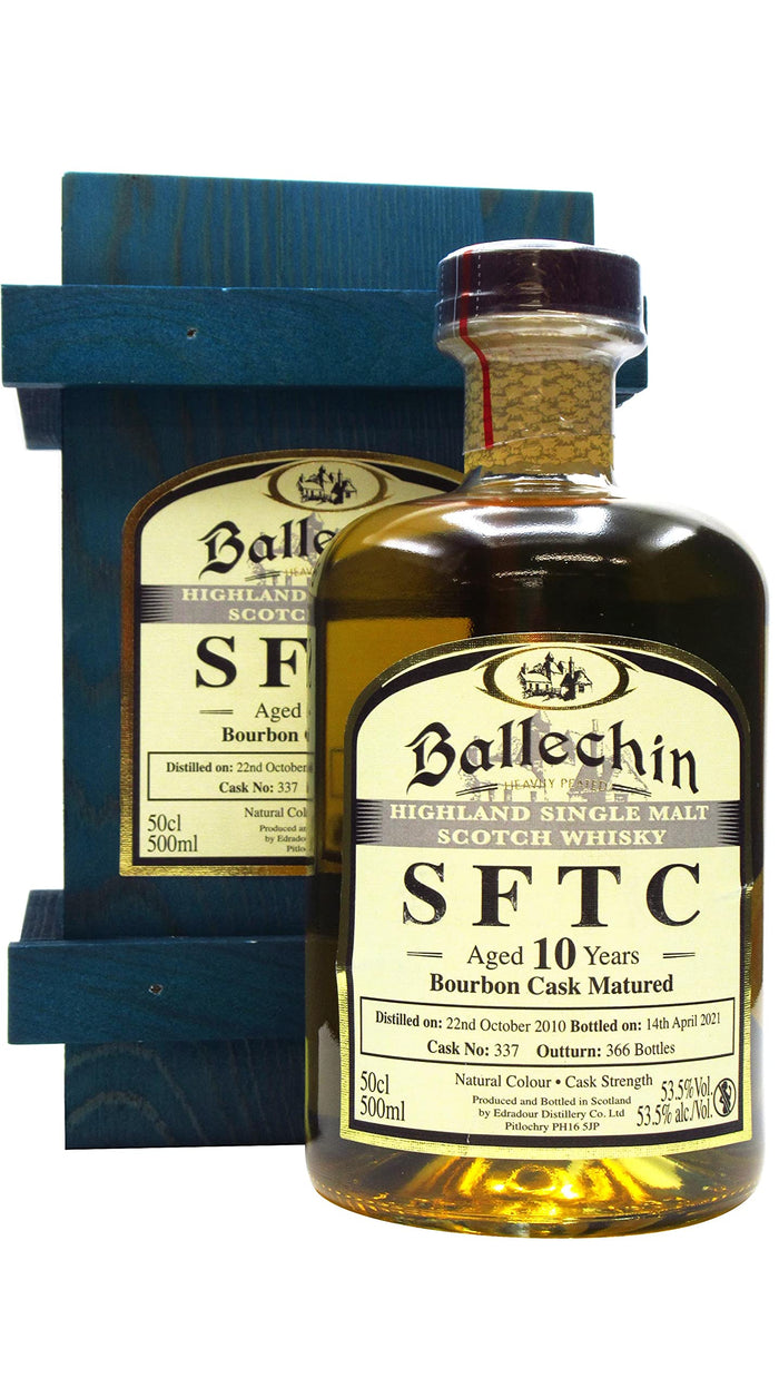 Ballechin Straight From The Cask Single Cask #337 2010 10 Year Old Whisky | 500ML