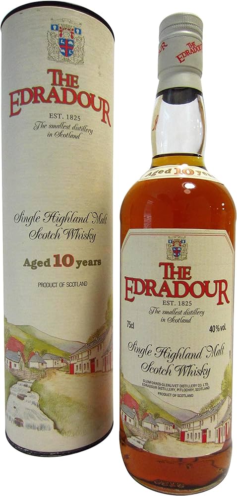 Edradour Single Highland Malt (old bottling) 10 Year Old Whisky