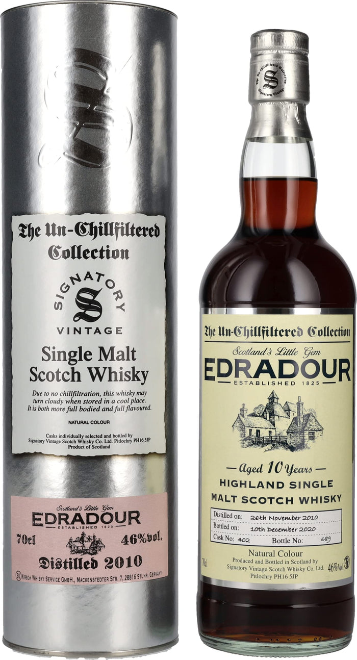 Edradour 10 Year Old (D.2010, B.2020) Cask No: 402 Signatory Vintage Scotch Whisky | 700ML