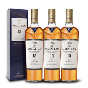The Macallan Double Cask 15 Year Old (3) Bottle Bundle | Highland Single Malt Scotch Whisky at CaskCartel.com