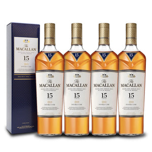 The Macallan Double Cask 15 Year Old (4) Bottle Bundle | Highland Single Malt Scotch Whisky at CaskCartel.com