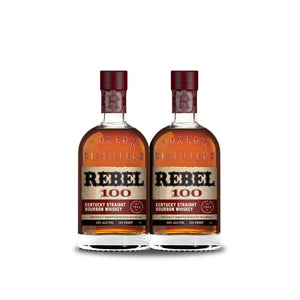 Rebel Bourbon 100 Proof Straight Bourbon Whiskey (2) Bottle Bundle at CaskCartel.com