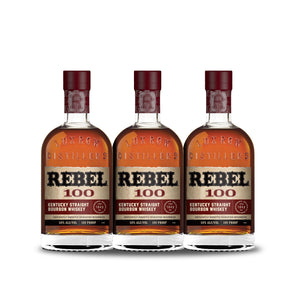 Rebel Bourbon 100 Proof Straight Bourbon Whiskey (3) Bottle Bundle at CaskCartel.com