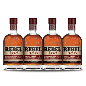 Rebel Bourbon 100 Proof Straight Bourbon Whiskey (4) Bottle Bundle at CaskCartel.com