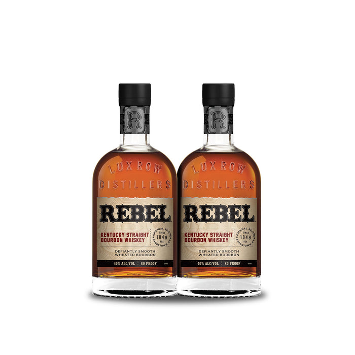 Rebel Kentucky Straight Bourbon Whiskey (2) Bottle Bundle