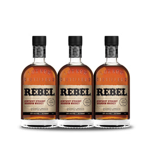 Rebel Kentucky Straight Bourbon Whiskey (3) Bottle Bundle at CaskCartel.com