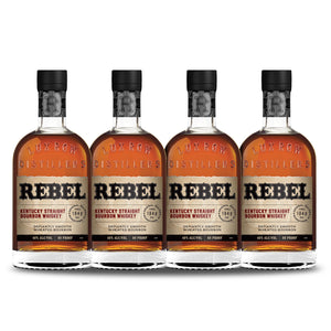 Rebel Kentucky Straight Bourbon Whiskey (4) Bottle Bundle at CaskCartel.com