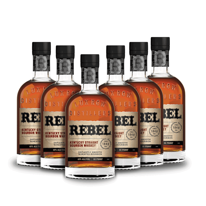 Rebel Kentucky Straight Bourbon Whiskey (6) Bottle Bundle