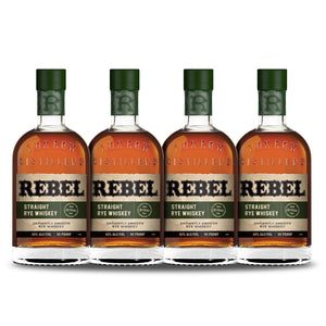 Rebel Straight Rye Whiskey (4) Bottle Bundle at CaskCartel.com