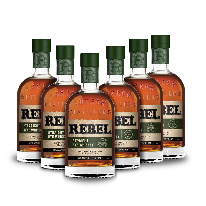 Rebel Straight Rye Whiskey (6) Bottle Bundle