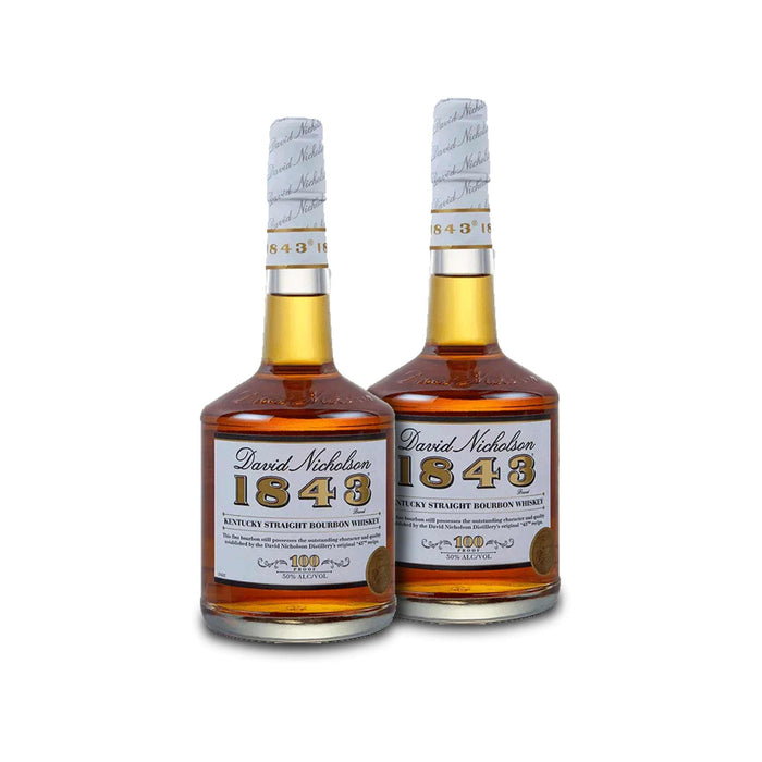 David Nicholson 1843 Bourbon Whiskey (2) Bottle Bundle
