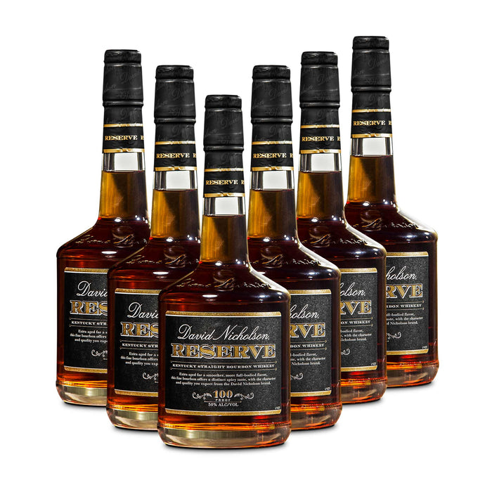 David Nicholson Reserve Bourbon Whiskey (6) Bottle Bundle