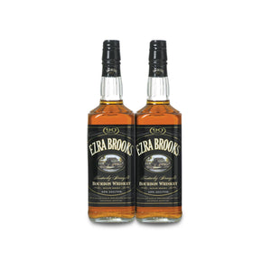 Ezra Brooks 90 Proof Kentucky Sour Mash Bourbon Whiskey (2) Bottle Bundle at CaskCartel.com