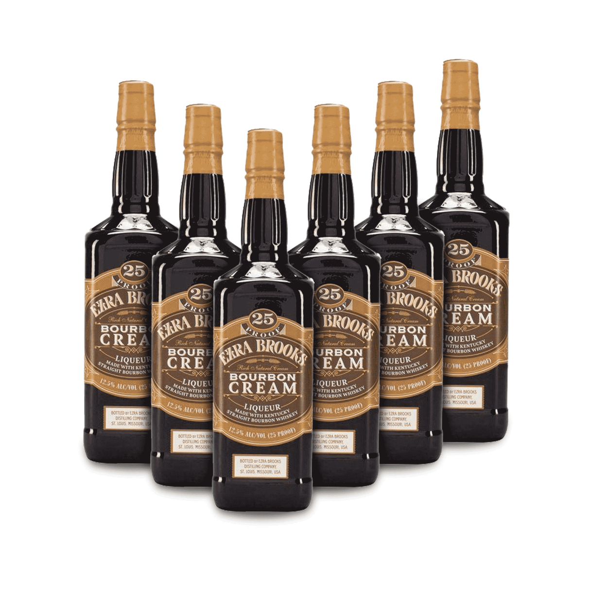 Ezra Brooks Bourbon Cream Liqueur (6) Bottle Bundle at CaskCartel.com