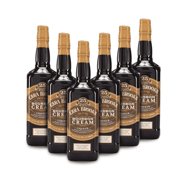 Ezra Brooks Bourbon Cream Liqueur (6) Bottle Bundle at CaskCartel.com