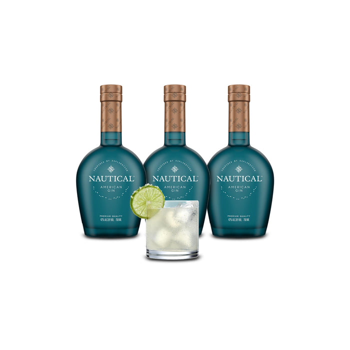 Nautical American Gin (3) Bottle Bundle | Never Stop Discovering!