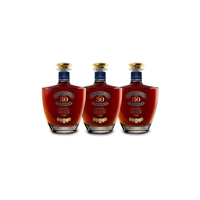 BUY] Ron Centenario 30 Edicion Limitada Rum (3) Bottle Bundle at