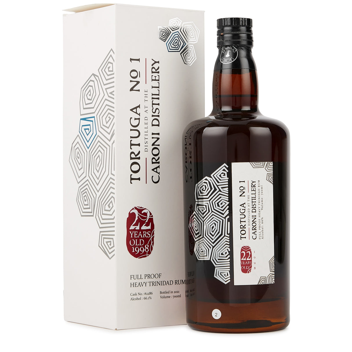 Caroni 1998/2021 22 Year Old Tortuga No.1 Cask #2286 Full Proof Rum | 700ML at CaskCartel.com