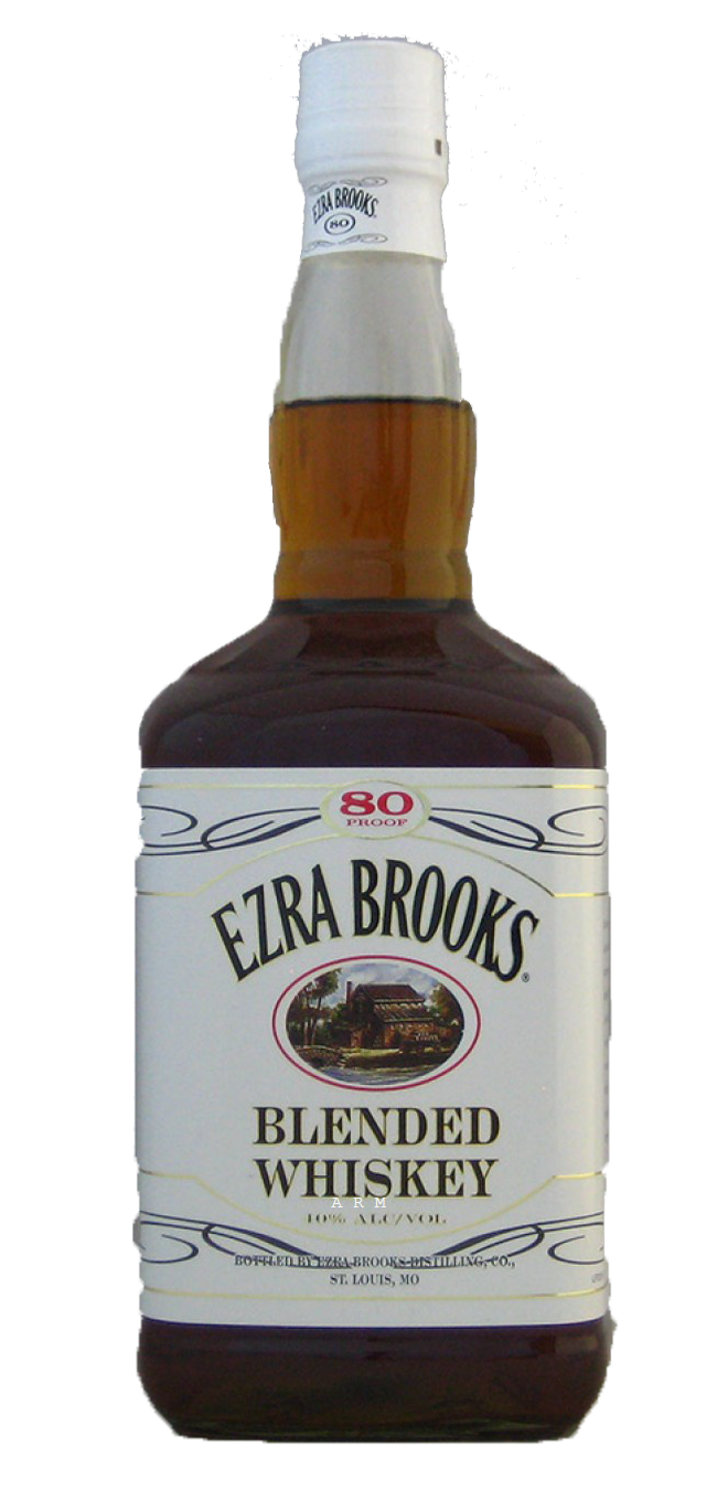Ezra Brooks Kentucky Straight Bourbon (Old Label) Whiskey