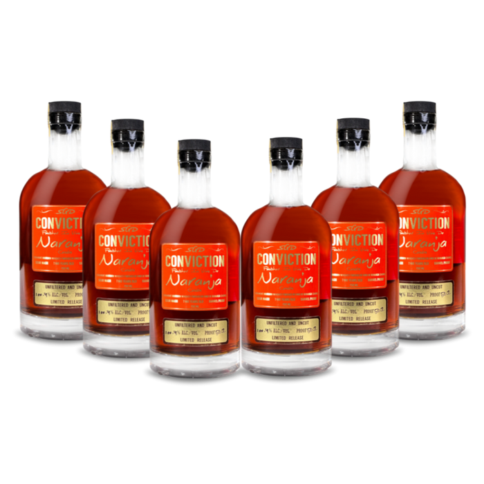 Conviction Naranja Straight Bourbon Whiskey | Limited Release (6) Bottle Bundle