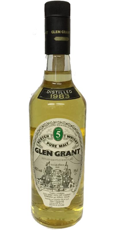 Glen Grant 1983, 5 Year Old, Seagram Italia Import Scotch Whisky