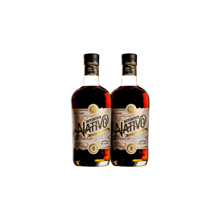 Auténtico Nativo 15 Year Old Special Reserve Rum (2) Bottle Bundle