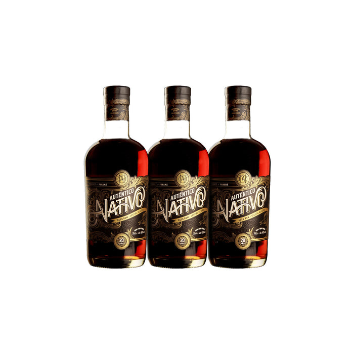 Auténtico Nativo 20 Year Rum (3) Bottle Bundle