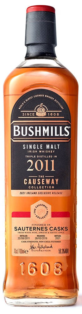 Bushmills 2011 Causeway Collection Sauternes Casks Irish Whiskey | 700ML at CaskCartel.com