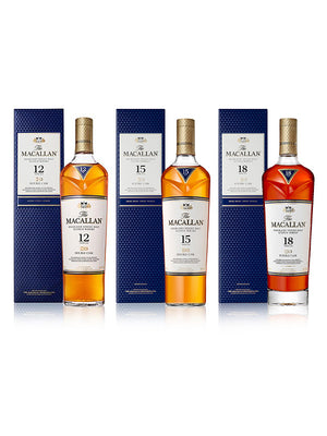 The Macallan Double Cask 12,15 and 18 year's | 3-Pack Tasting Bundle  at CaskCartel.com