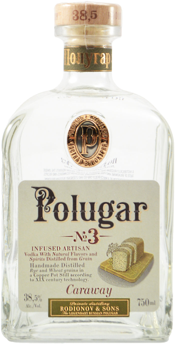 Polugar No. 3 Caraway Infused Artisan Vodka
