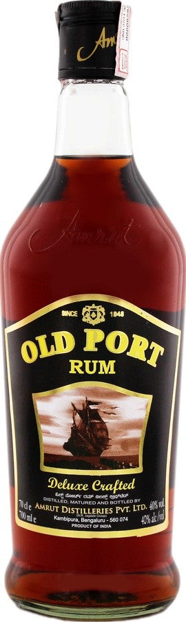 Amrut Old Port Rum Deluxe Crafted Indian Rum  | 700ML at CaskCartel.com
