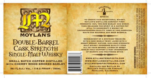 Moylan’s Double Barrel Cask Strength Single Malt Whisky - CaskCartel.com