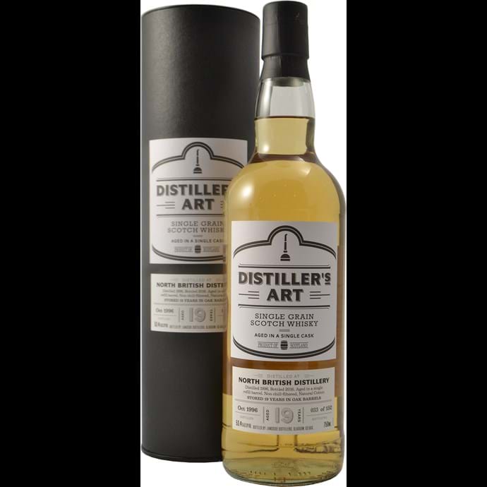 Distiller's Art North British 19 year Old Single Grain Cask Strength 1996 Scotch Whisky