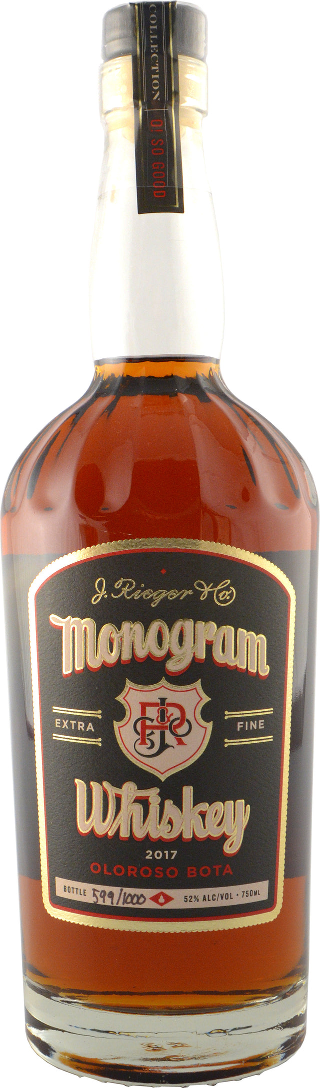 J. Rieger & Company Monogram Oloroso Sherry Bota Finished 2018 Limited Release 2020 Whiskey at CaskCartel.com