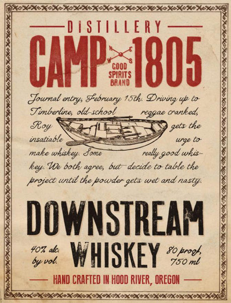 Camp 1805 Distillery Downstream Whiskey - CaskCartel.com