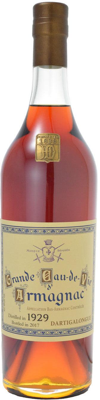Dartigalongue Vintage Armagnac Rare Vintages 1929 Armagnac at CaskCartel.com