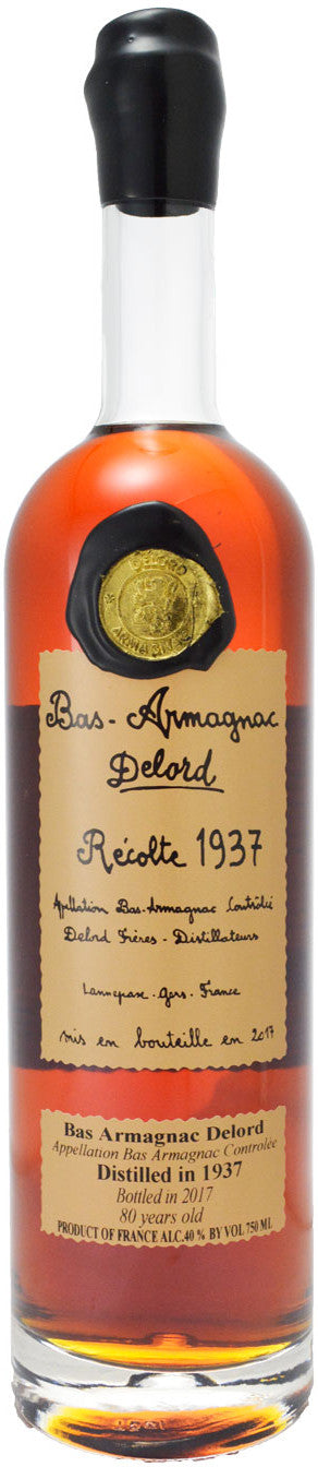 Delord 80 year old Vintage 1937 Armagnac